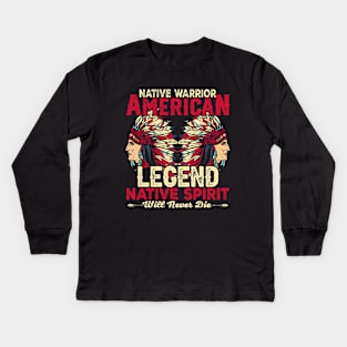 Native American Kids Long Sleeve T-Shirt